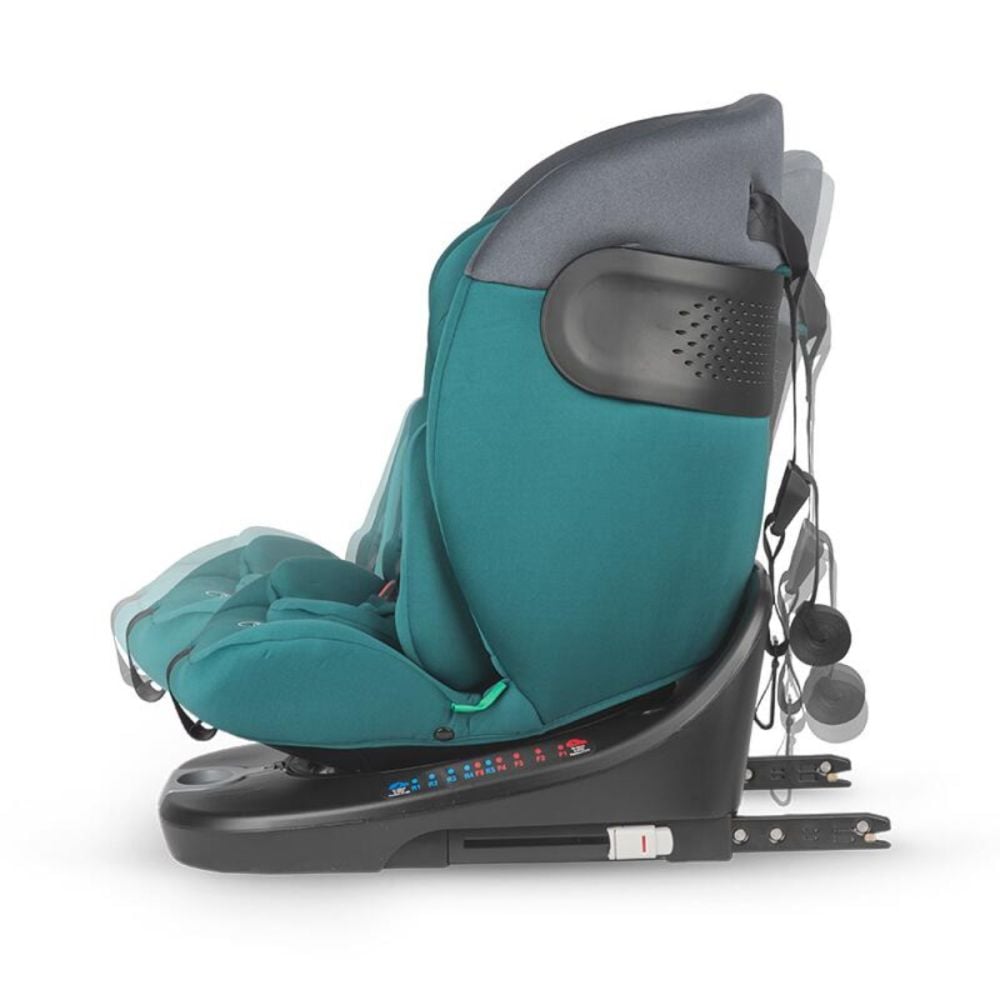 Scaun auto rotativ, Coccolle Atira, iSize 40-150 cm, Hydra Blue