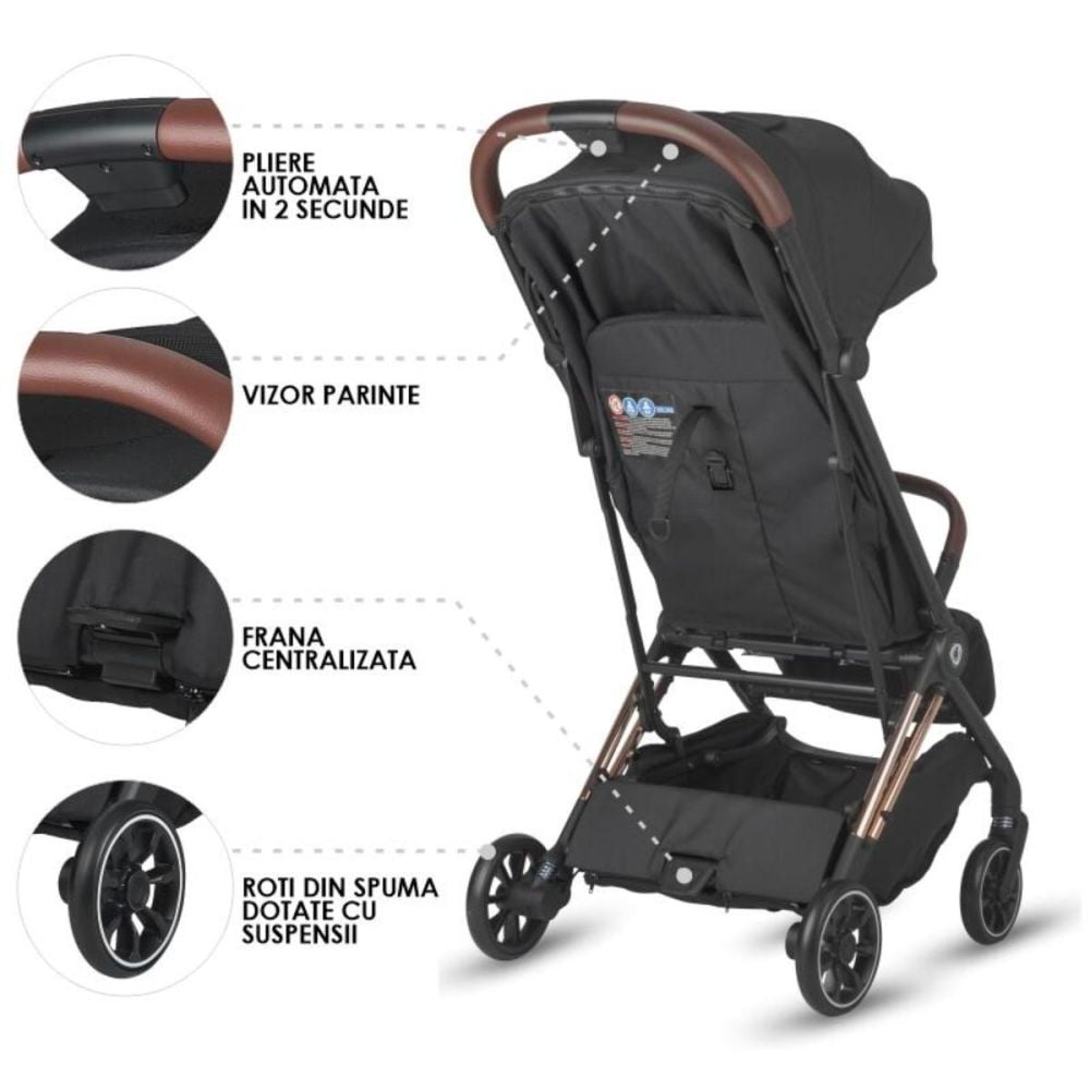 Carucior sport cu pliere automata Coccolle Beyla, Gold LE