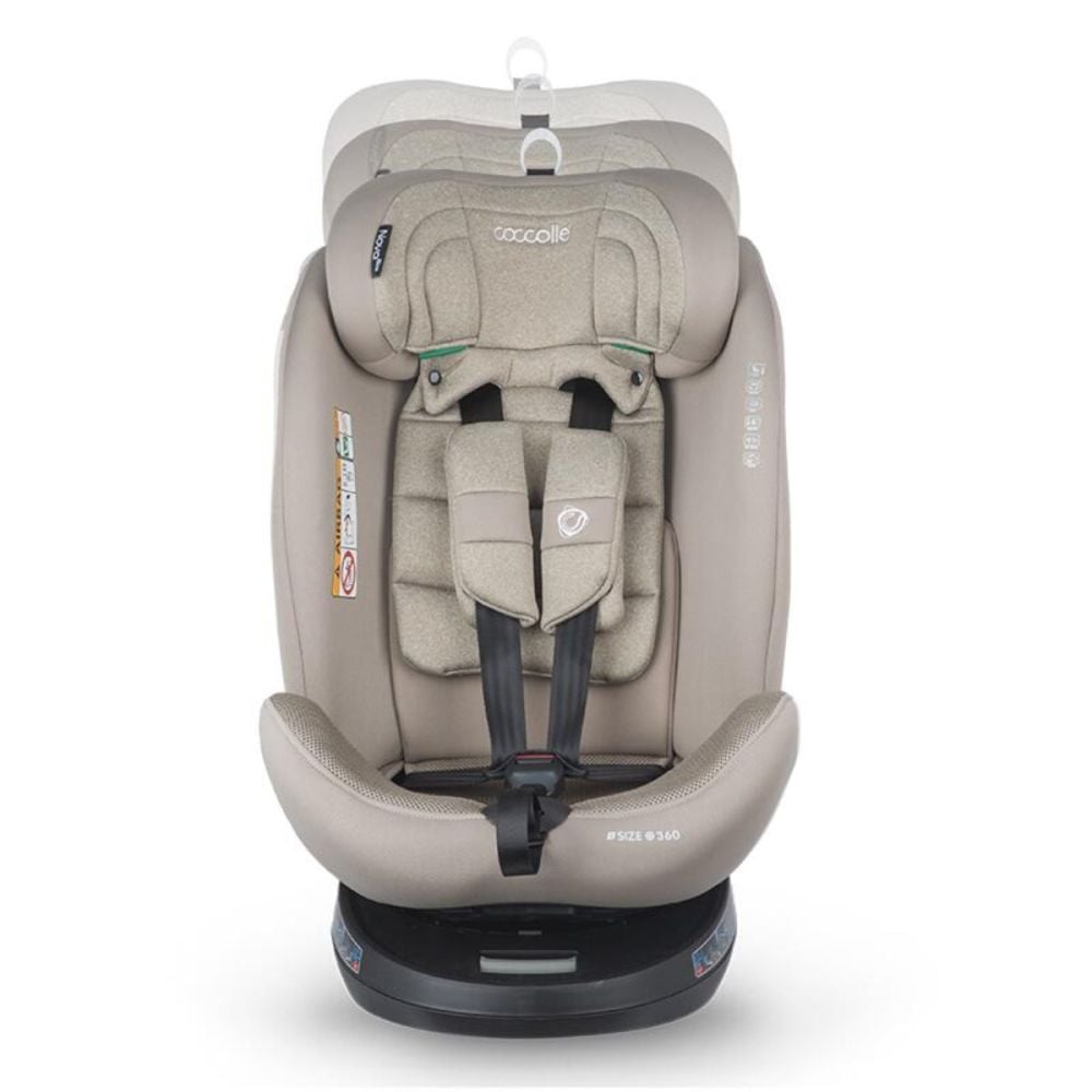 Scaun auto rotativ, Coccolle Nova, iSize 40-150 cm, Sand Beige