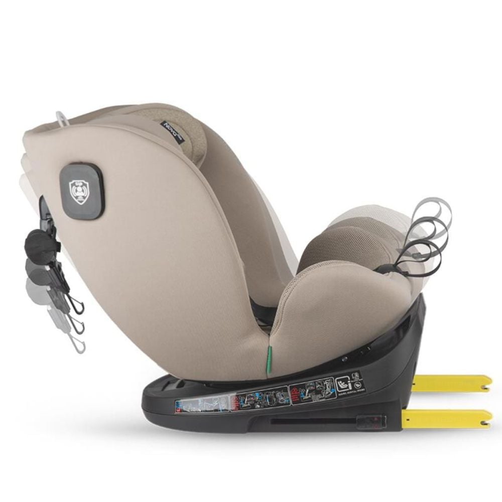Scaun auto rotativ, Coccolle Nova, iSize 40-150 cm, Sand Beige