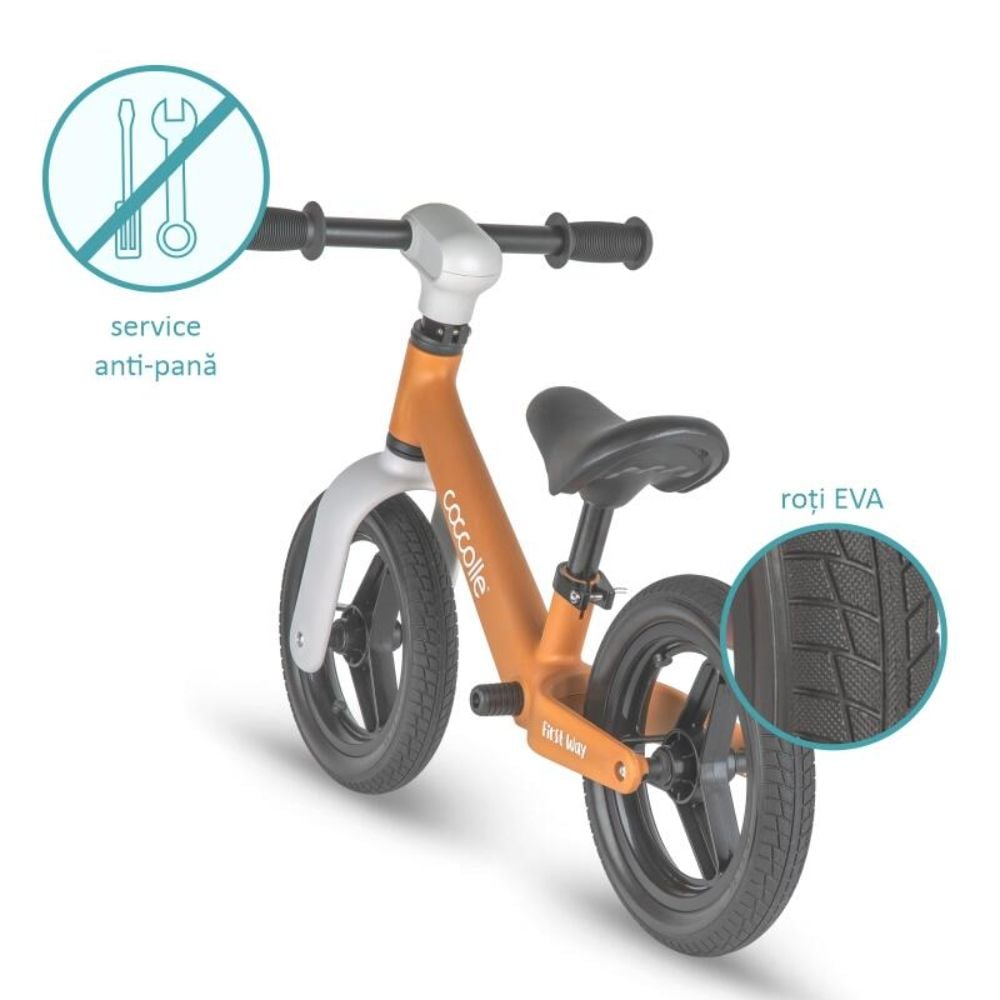 Bicicleta fara pedale, Coccolle First Way, Cookie Beige