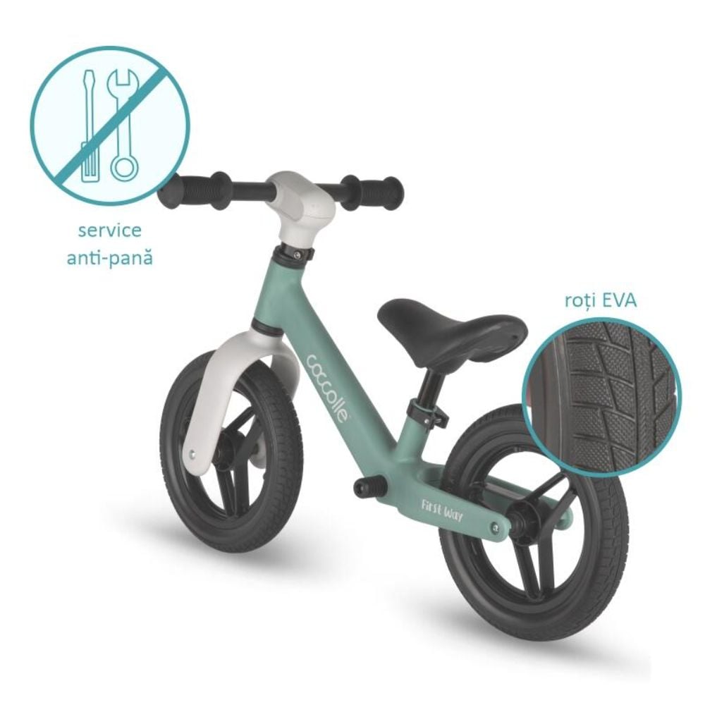 Bicicleta fara pedale, Coccolle First Way, Summer Mint