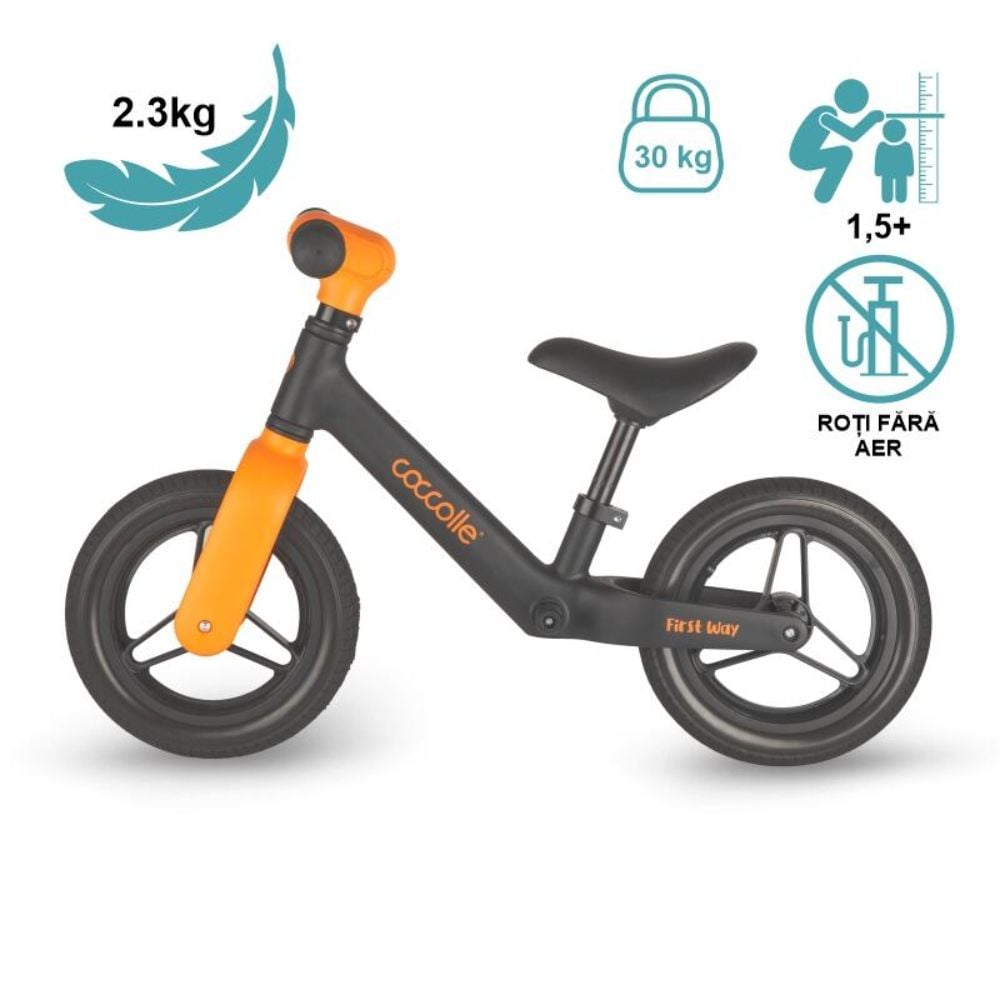 Bicicleta fara pedale, Coccolle First Way, Orange Shadow