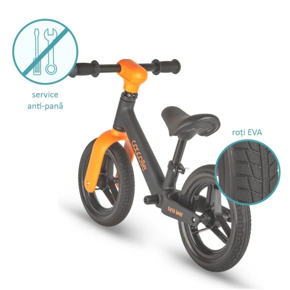 Bicicleta fara pedale, Coccolle First Way, Orange Shadow