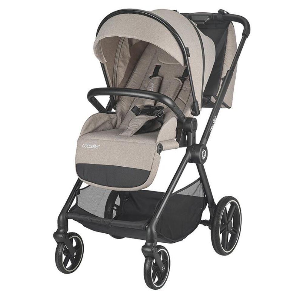 Carucior modular 3 in 1, Coccolle Lissia Butternut Beige si scoica auto Isize Knox Greystone