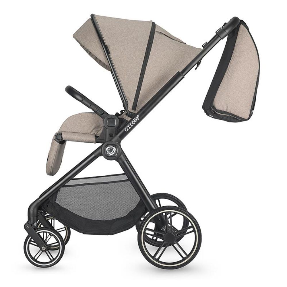 Carucior modular 3 in 1, Coccolle Lissia Butternut Beige si scoica auto Isize Knox Greystone