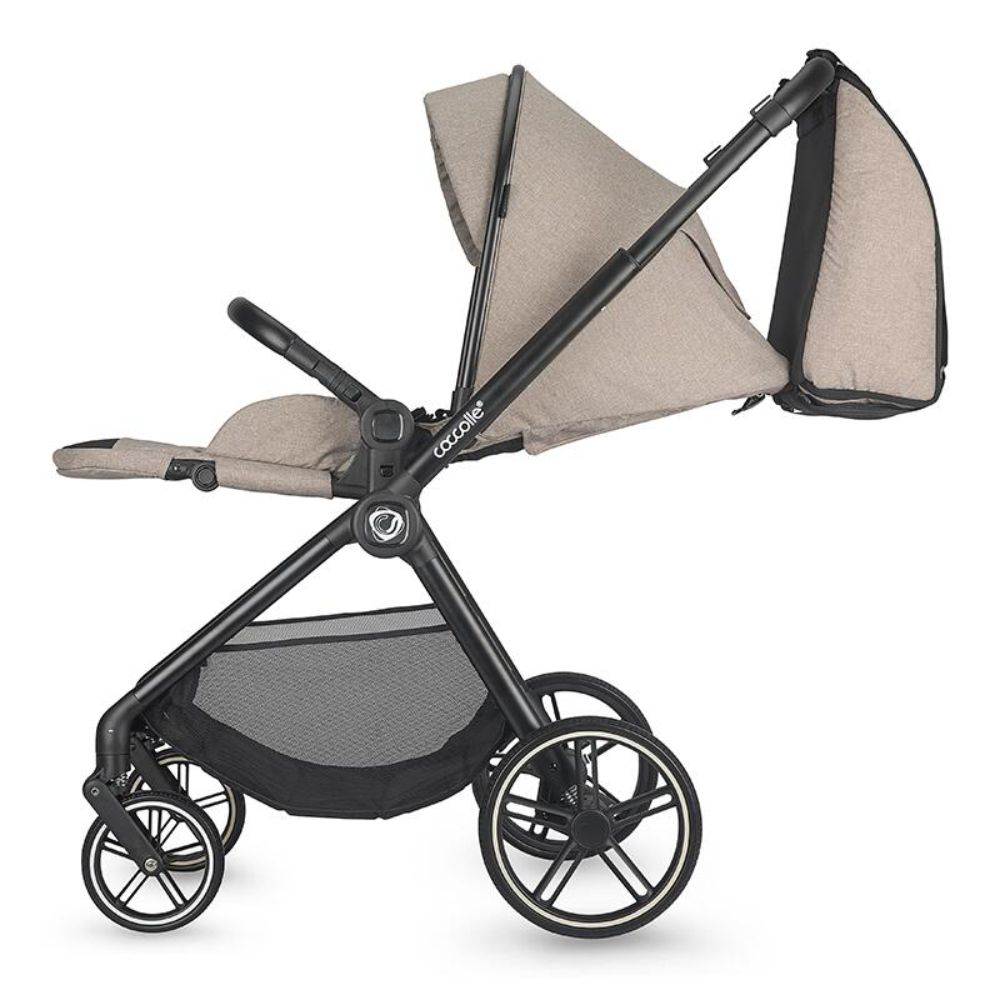 Carucior modular 3 in 1, Coccolle Lissia Butternut Beige si scoica auto Isize Knox Greystone