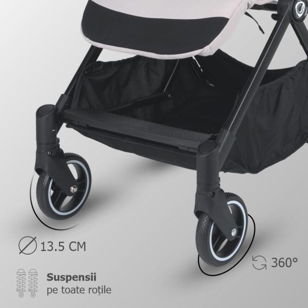 Carucior sport cu pliere automata, Coccolle Melia, Pearl Mist