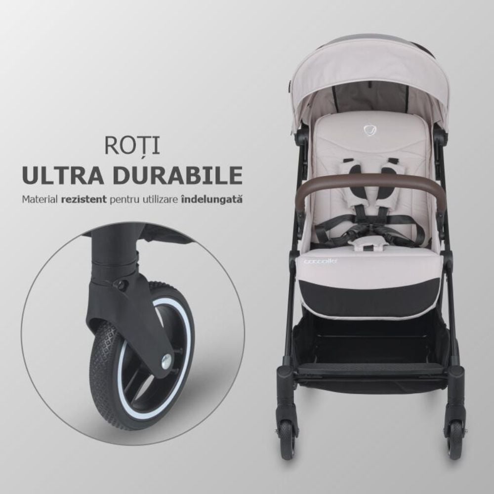 Carucior sport cu pliere automata, Coccolle Melia, Pearl Mist