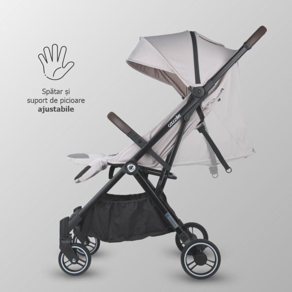 Carucior sport cu pliere automata, Coccolle Melia, Pearl Mist