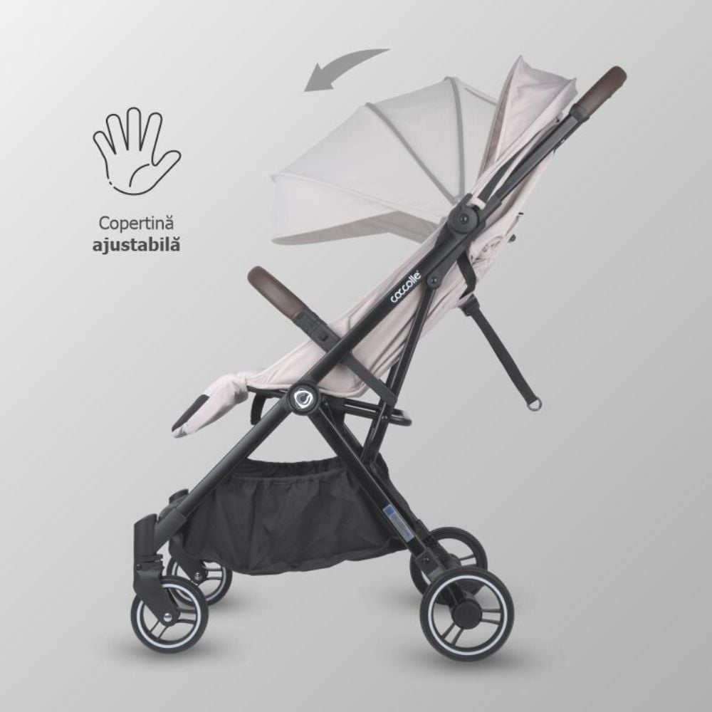 Carucior sport cu pliere automata, Coccolle Melia, Pearl Mist