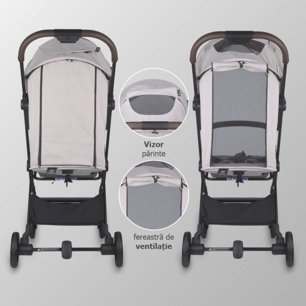Carucior sport cu pliere automata, Coccolle Melia, Pearl Mist