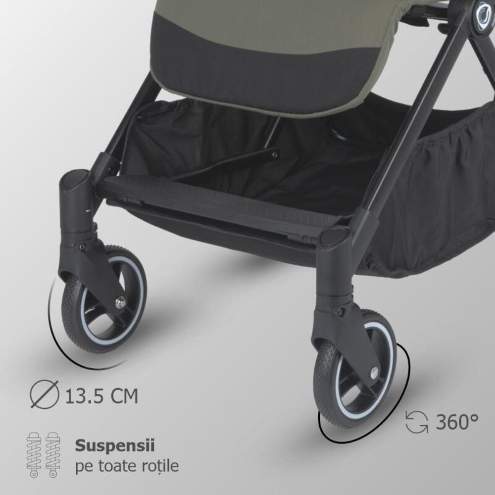 Carucior sport cu pliere automata, Coccolle Melia, Sage Shadow