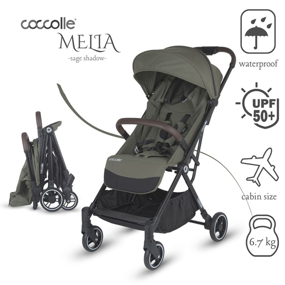 Carucior sport cu pliere automata, Coccolle Melia, Sage Shadow
