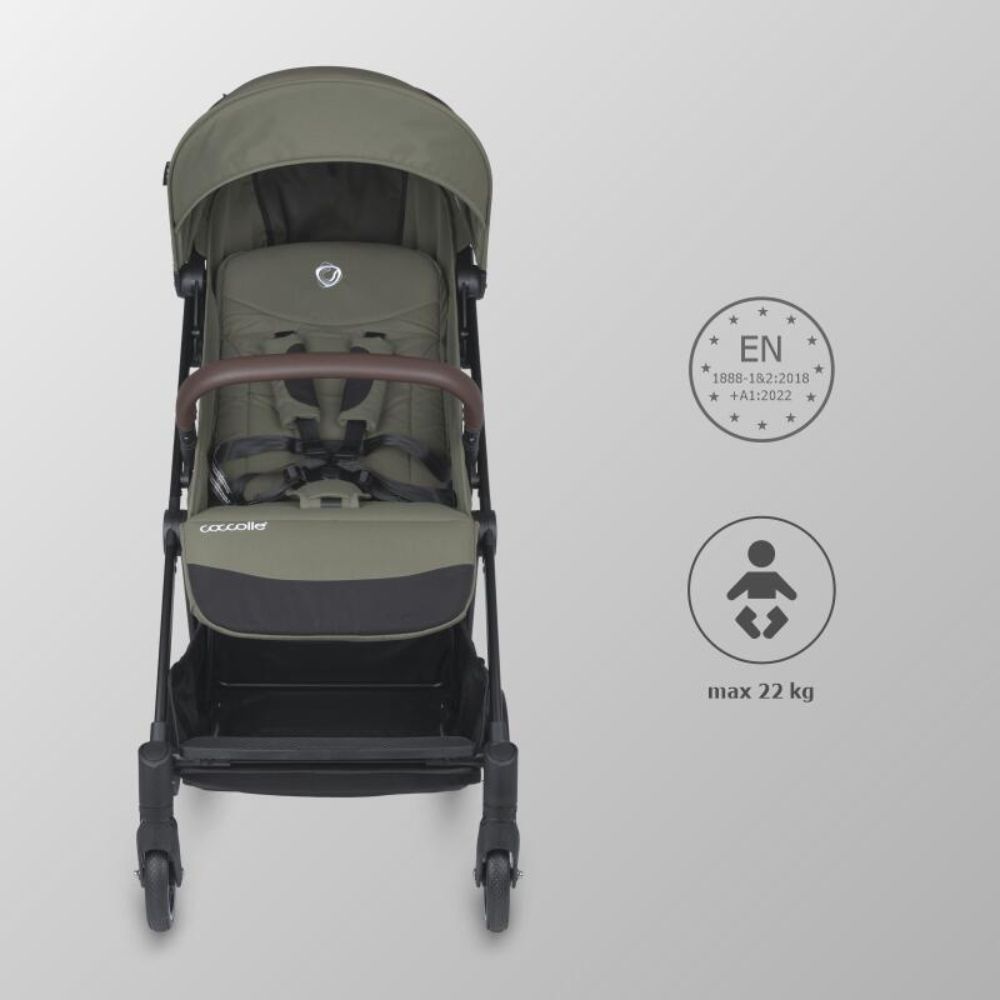 Carucior sport cu pliere automata, Coccolle Melia, Sage Shadow