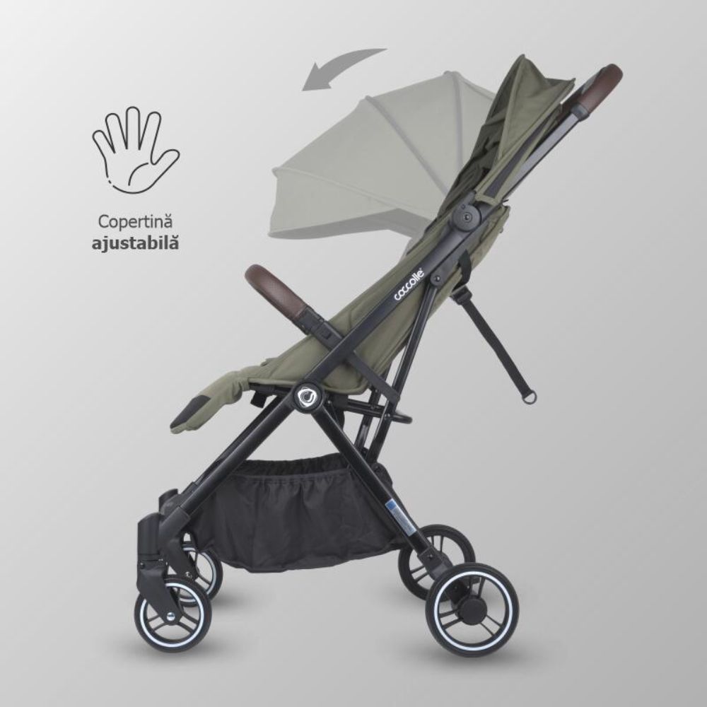Carucior sport cu pliere automata, Coccolle Melia, Sage Shadow