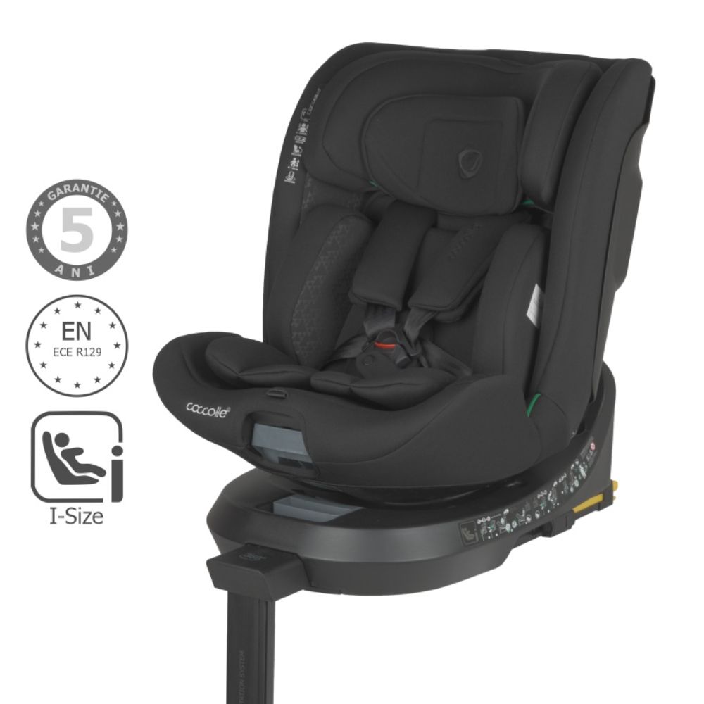 Scaun auto iSize, Coccolle Ario,  40-150 cm, Midnight Black