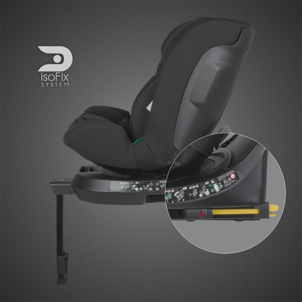 Scaun auto iSize, Coccolle Ario,  40-150 cm, Midnight Black