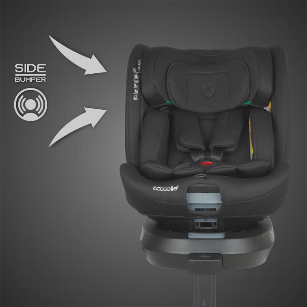 Scaun auto iSize, Coccolle Ario,  40-150 cm, Midnight Black