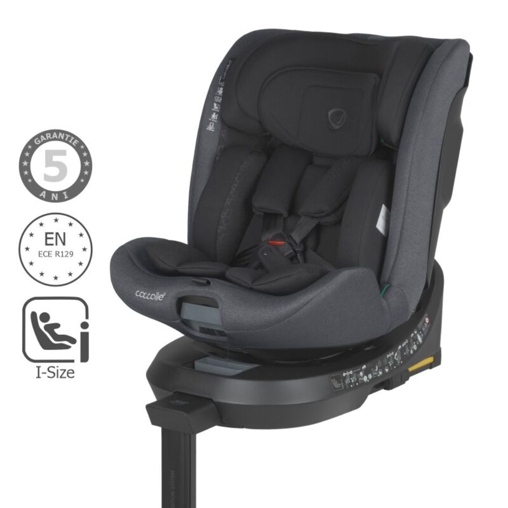 Scaun auto iSize, Coccolle Ario, 40-150 cm, Anthracite