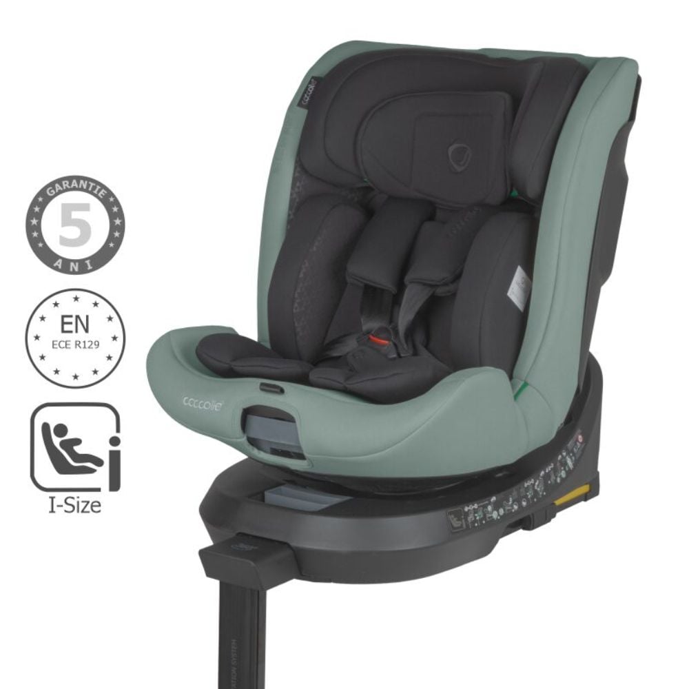 Scaun auto iSize, Coccolle Ario,  40-150 cm, Forest Sage