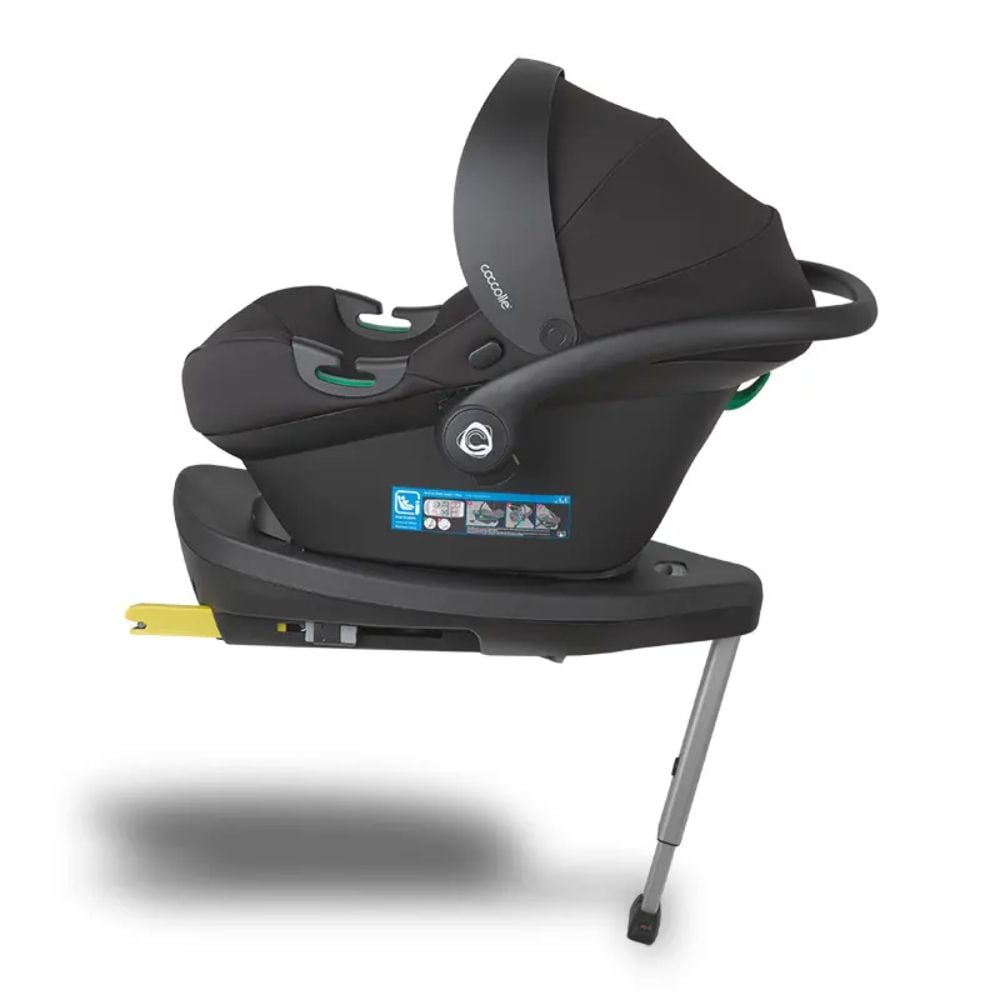 Scoica auto I-Size si baza rotativa Isofix, Coccolle Knox, Black