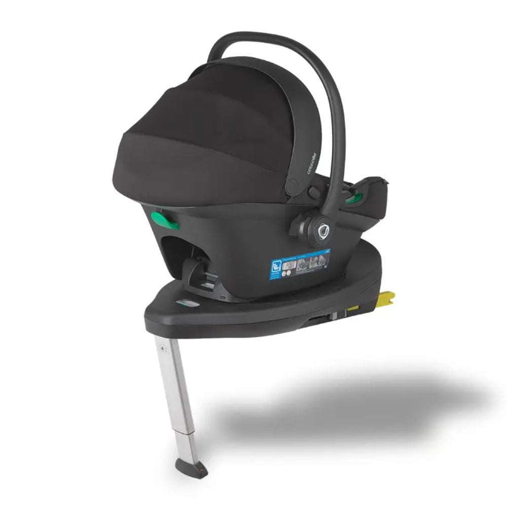 Scoica auto I-Size si baza rotativa Isofix, Coccolle Knox, Black