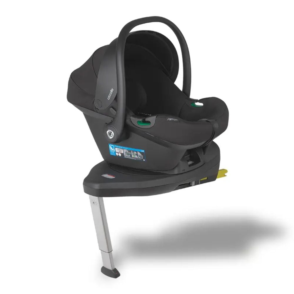Scoica auto I-Size si baza rotativa Isofix, Coccolle Knox, Black