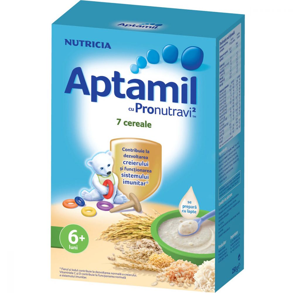 Cereale Aptamil Nutricia - 7 cereale, 250 g