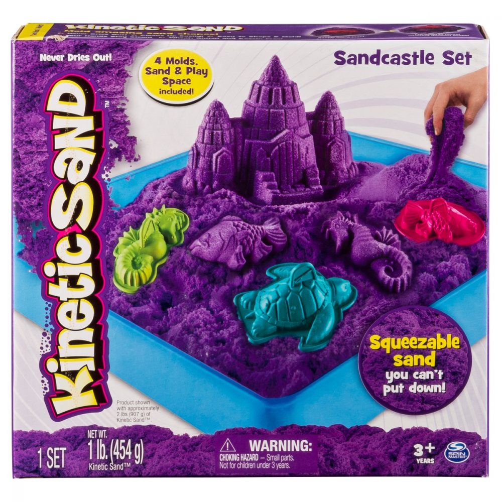 Set de creatie complet cu forme Kinetic Sand