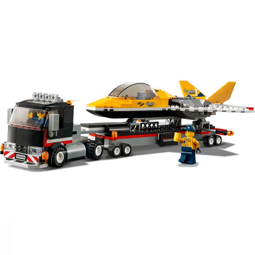 LEGO® City - Transportor de avion cu reactie pentru spectacol aviatic (60289)