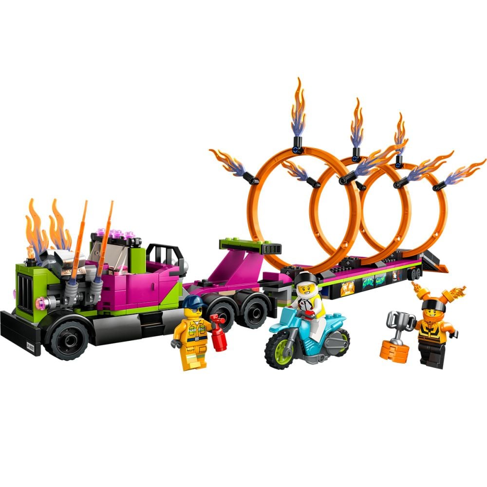 LEGO® City Stuntz - Camion de cascadorie si provocarea cercurilor de foc (60357)