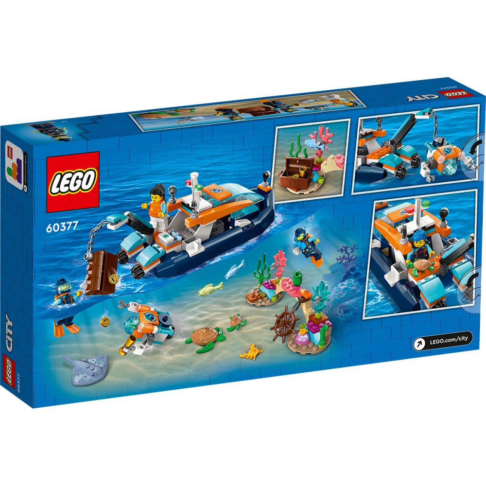 LEGO® City - Barca pentru scufundari de explorare (60377)