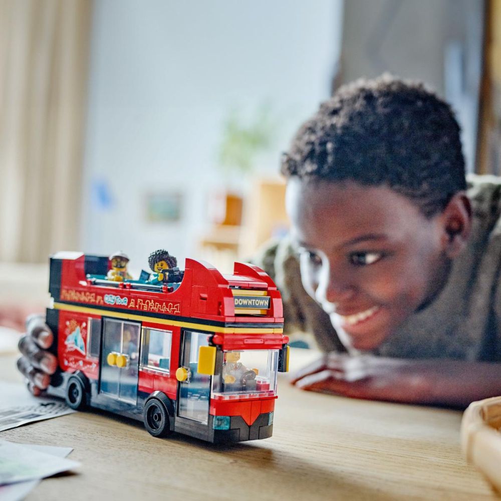 LEGO® City - Autobuz turistic rosu cu etaj (60407)
