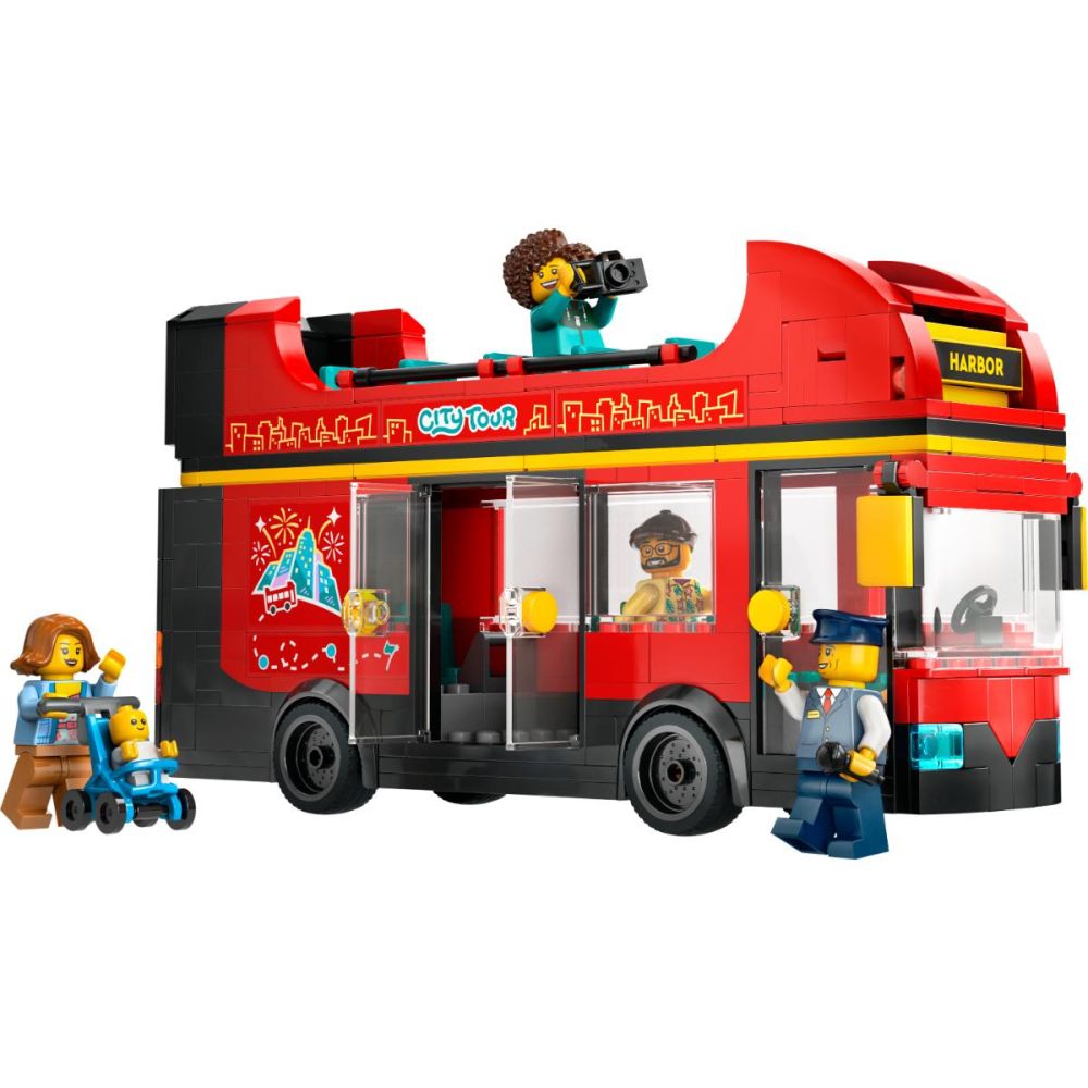 LEGO® City - Autobuz turistic rosu cu etaj (60407)
