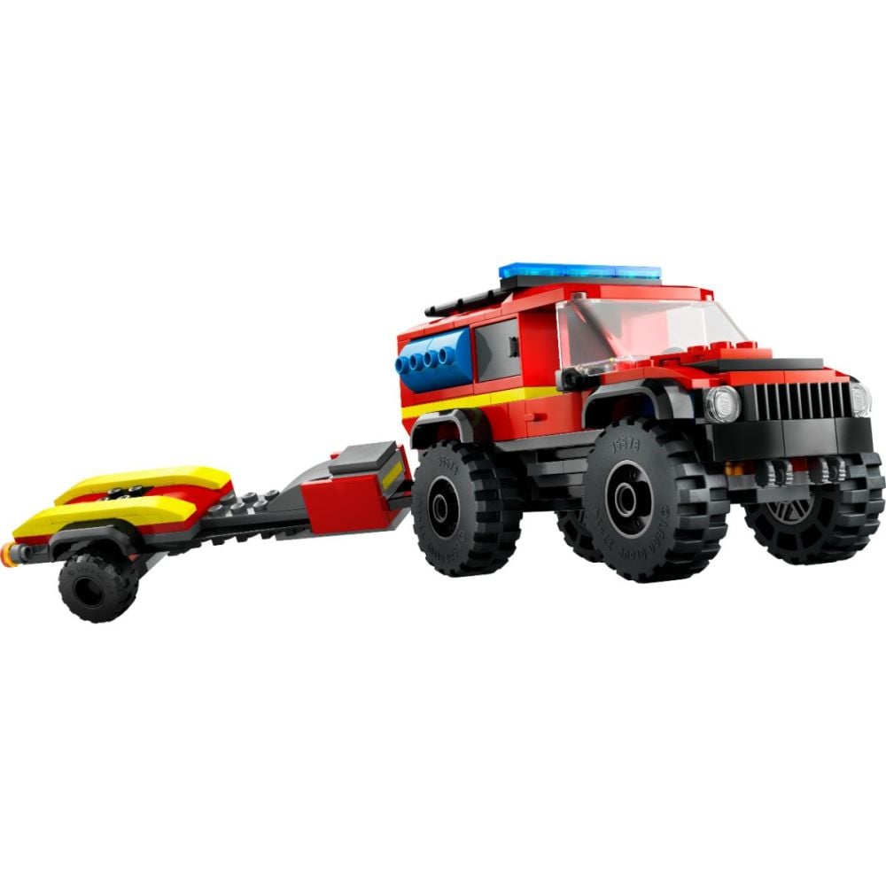 LEGO® City - Camion 4X4 si barca de pompieri (60412)