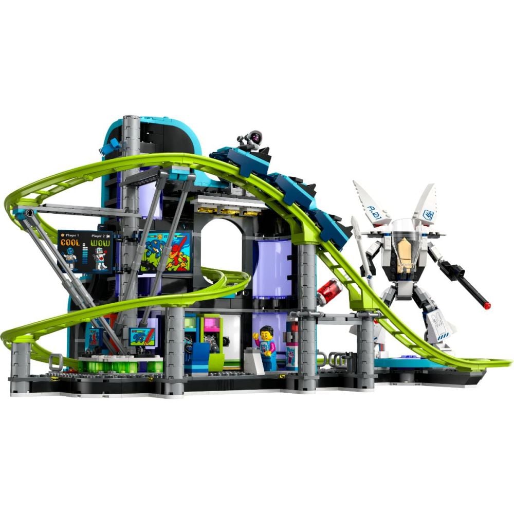 LEGO® City - Parc cu roller-coaster Lumea Robotilor (60421)