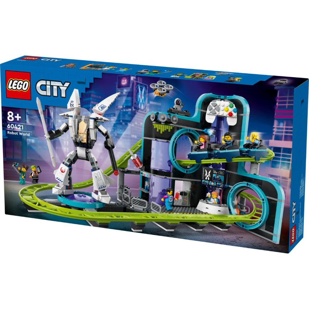 LEGO® City - Parc cu roller-coaster Lumea Robotilor (60421)