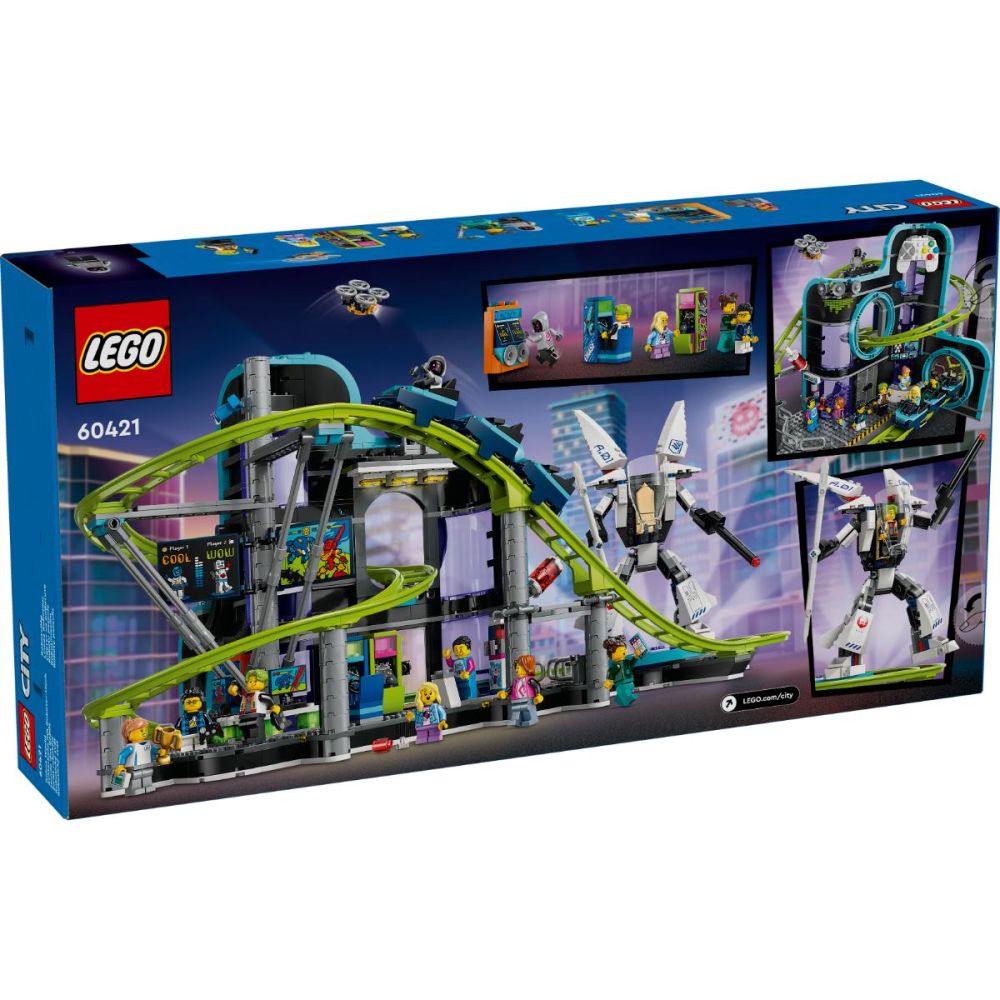LEGO® City - Parc cu roller-coaster Lumea Robotilor (60421)