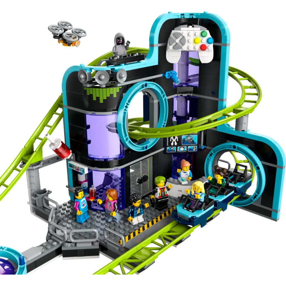 Lego City Minecraft Lego Roller Coaster Amusement Park Lego Roller