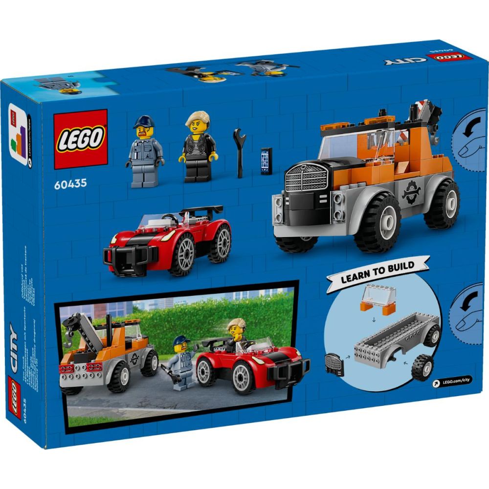 LEGO® City - Camioneta de tractare si masina sport (60435)