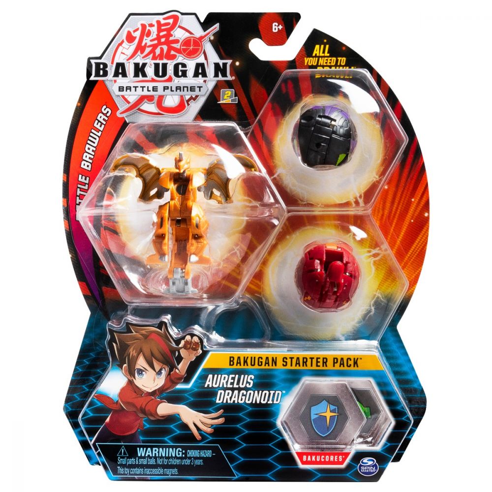 Set Bakugan Battle Planet Starter Aurelus Dragonoid, 20109159