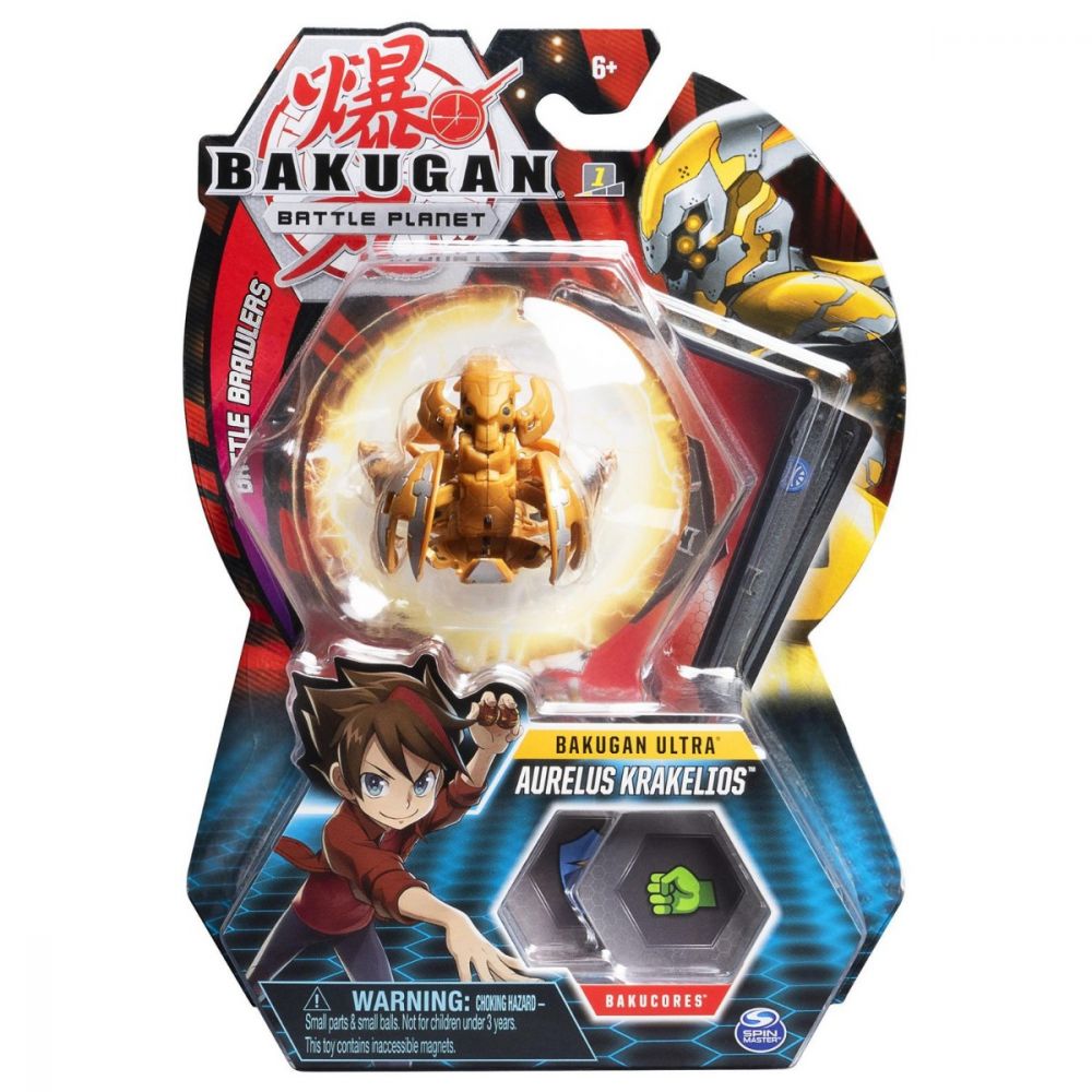 Figurina Bakugan Ultra Battle Planet, 12F Kraken Gold, 20109041