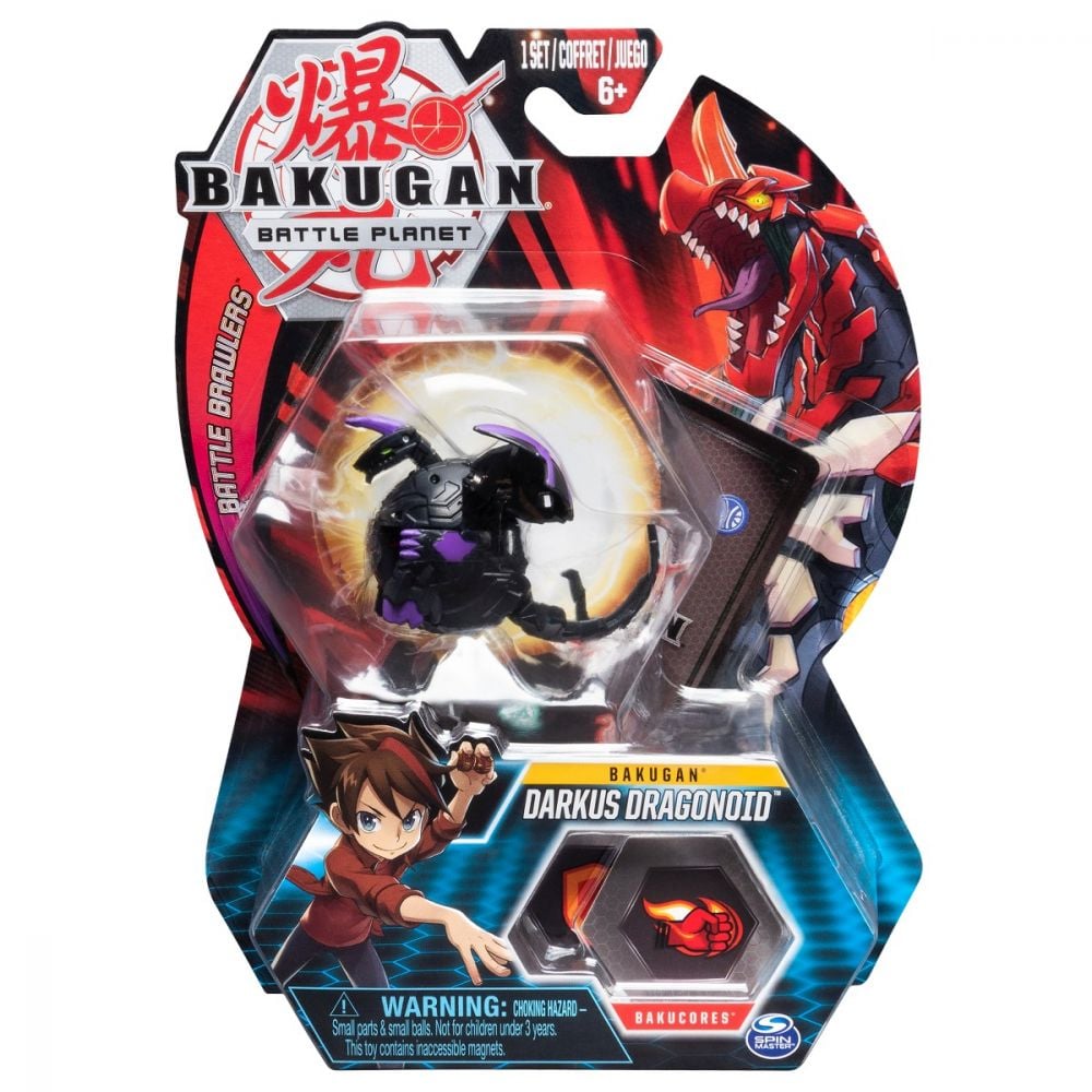 Figurina Bakugan Battle Planet, 1D Dragonoid Black, 20107951