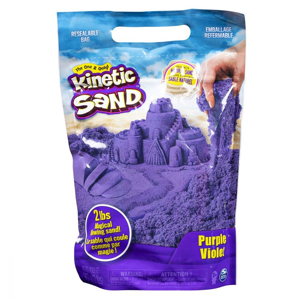 Rezerva nisip colorat Kinetic Sand, Mov, 900g 