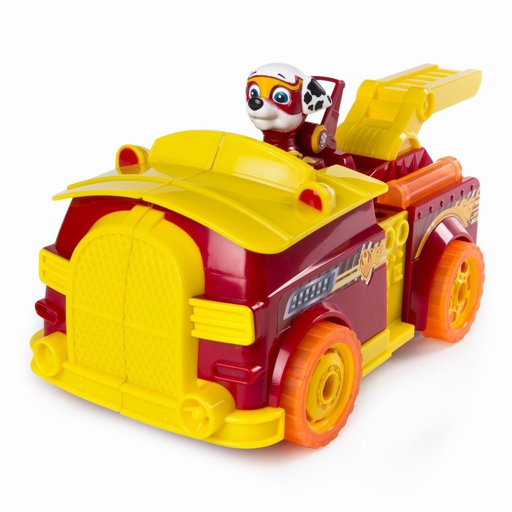 Set 2 in 1 Vehicul Flip And Fly si figurina Paw Patrol, Marshal