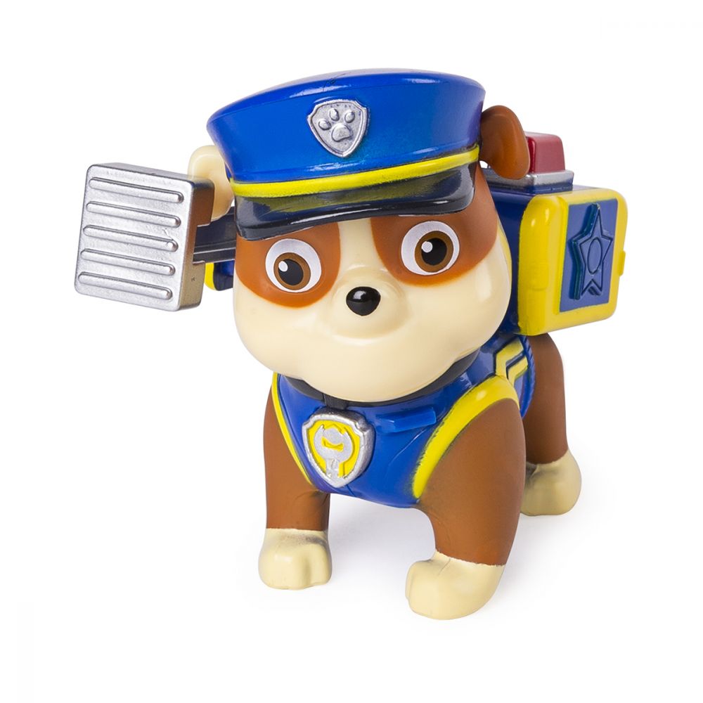 Figurina cu uniforma de politie Paw Patrol, Rubble (20107295)