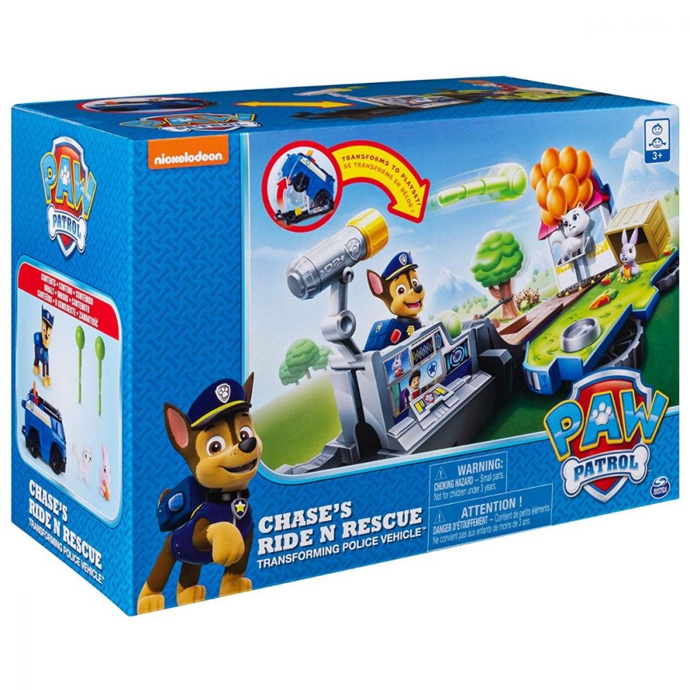 Set Vehicul Paw Patrol si Chase, Ride N Rescue