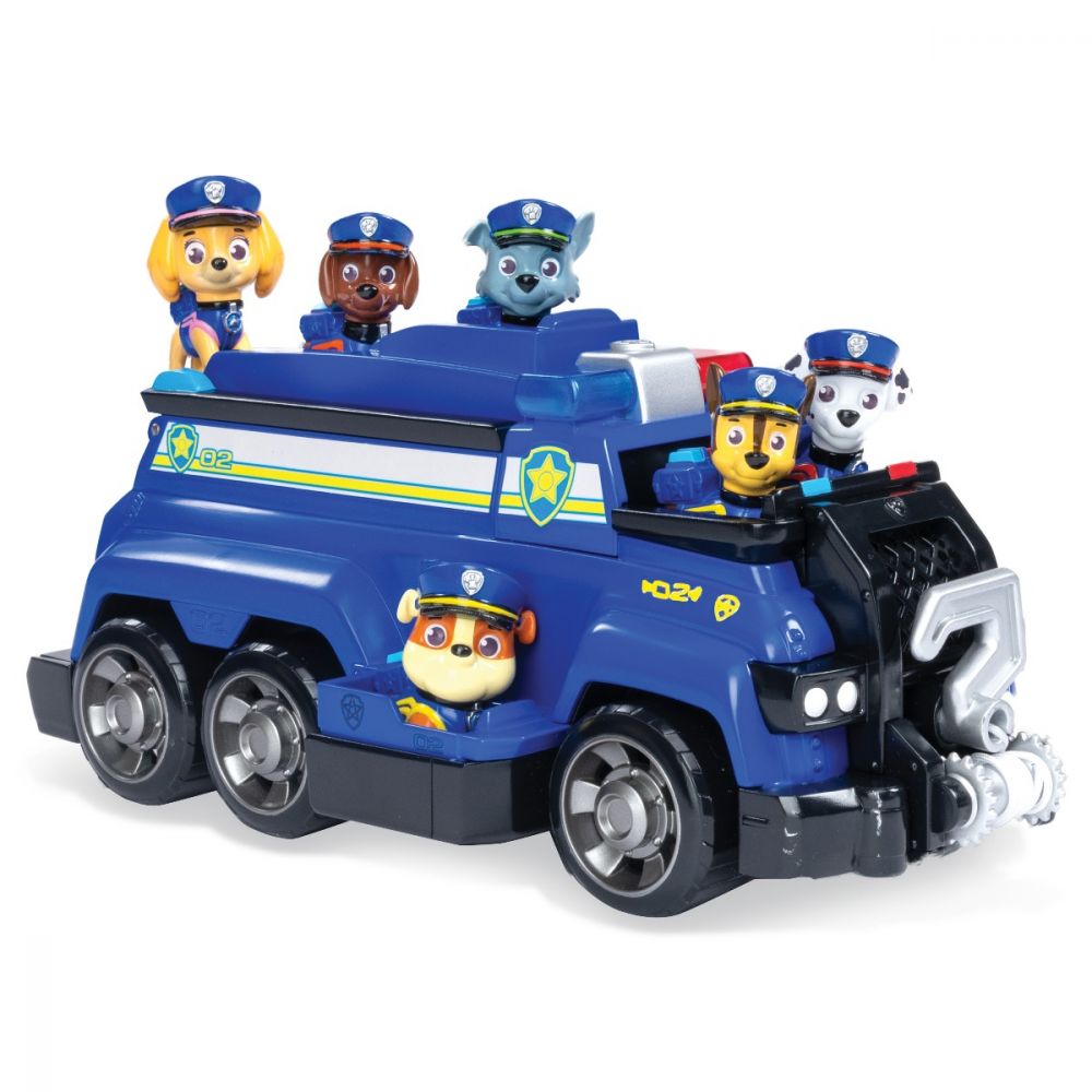 Set Masinuta cu figurine Paw Patrol, Chase's Team Police Cruiser