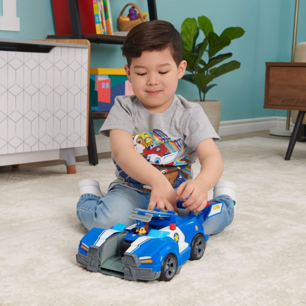 Jucarie interactiva, Paw Patrol, masina de politie cu motocicleta